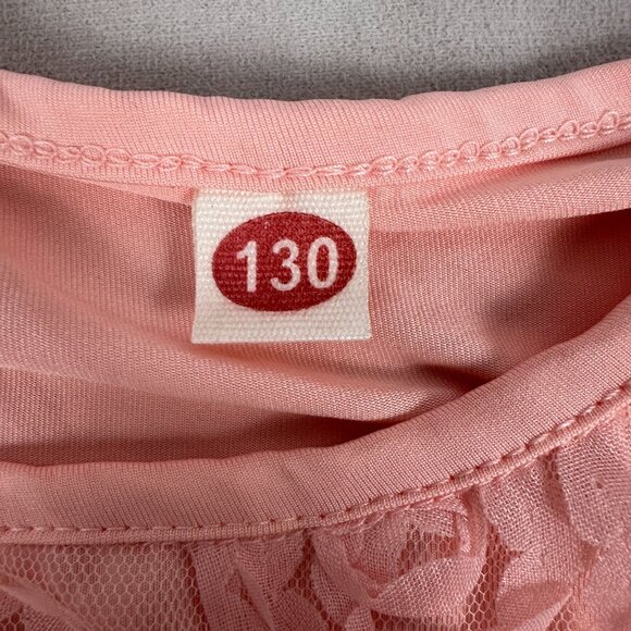 Girls Sleeveless Floral Textured Top & Shorts Set Size 6 - Picture 4 of 8